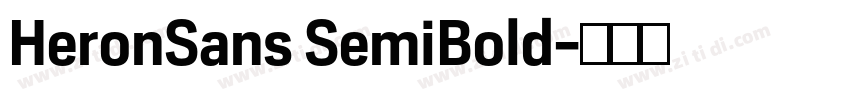 HeronSans SemiBold字体转换